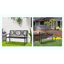 Banc de jardin en acier extérieur