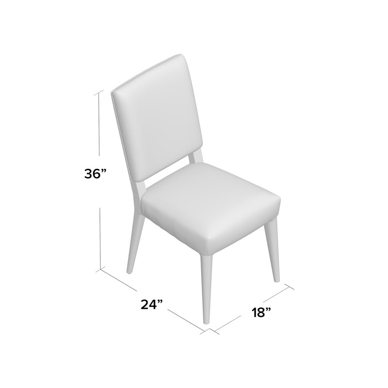 Kurt Upholstered Dining Chair, Natural, Unfinished Linen
