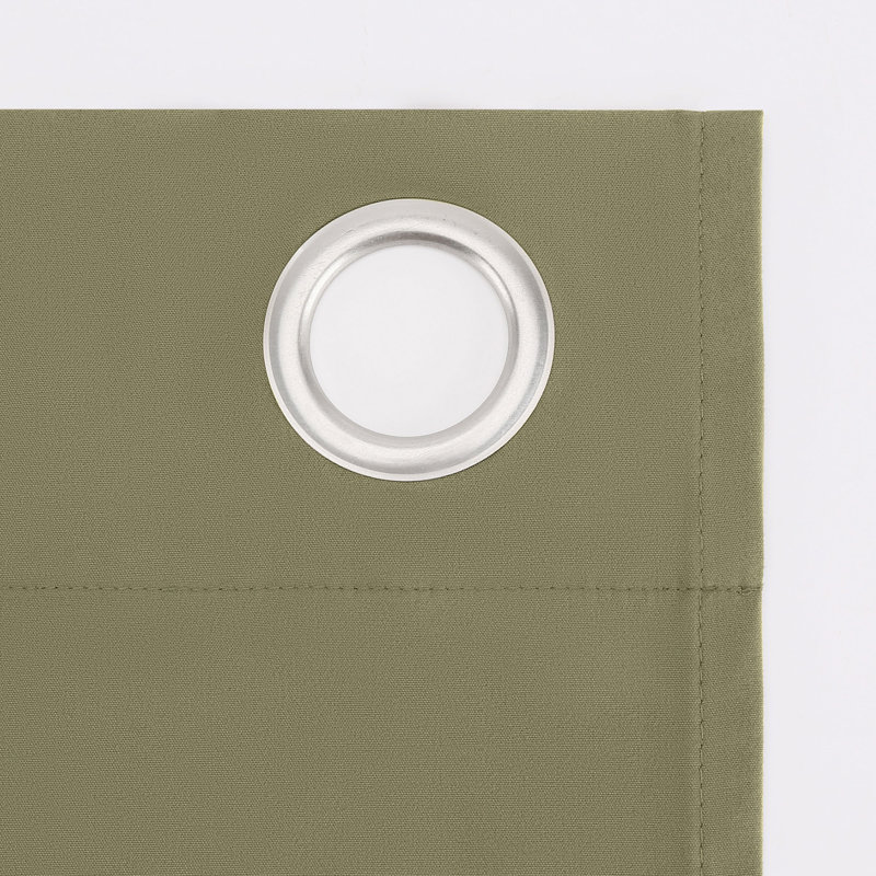 Thermal 100% Blackout Grommet Curtain Panel - Basics by Wayfair™, 40" W x 84" L, Olive Green