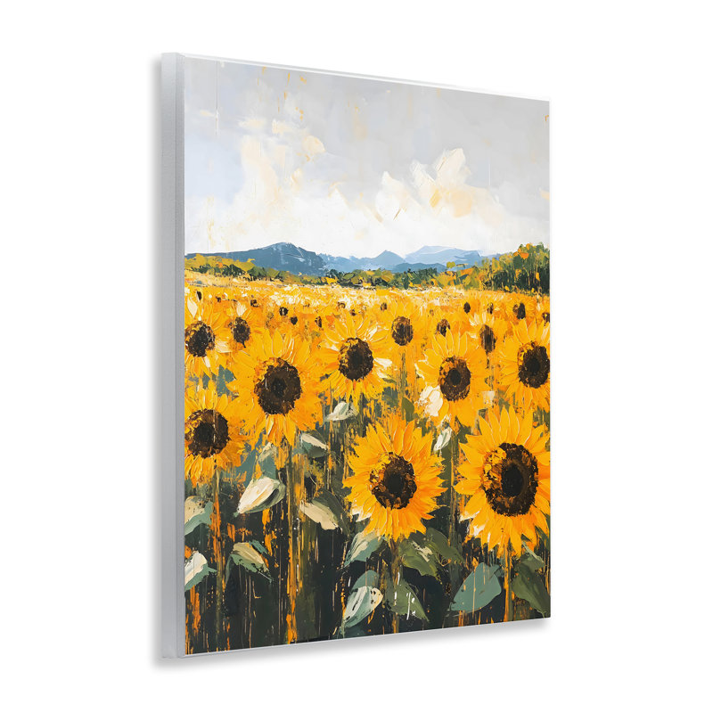Plaque murale Endless Sunflowers Meadow, design by Creative Studio