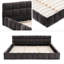 Chenille Upholstered Bed Frame With Headboard-1241537206-1250976318