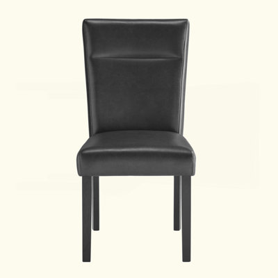 ENSEMBLE DE CHAISE DE SALLE À MANGER DE 2 PIÈCES AU CHARBON OLGA
