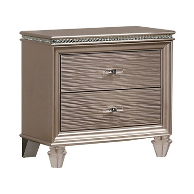 Table de chevet, or rose