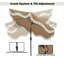 Parasol de marché inclinable 101,97 po Hasaam-1839018244