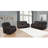 Brazelton Brown Upholstered Swivel Glider Recliner With Pillow Top Arms-1257899449