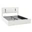 Full Size Lift Up Storage Bed Frame With Adjustable Led Lights Headboard, Usb-C Charging Ports, Hydraulic Support, Faux Leather Upholstered Platform Bed, Metal Slats Support-1812873474-1812873476