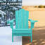 Chaise Adirondack pliante Ayanda en PEHD avec porte-gobelet double (ensemble de 4)-898772904