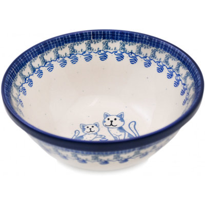 Bol en grès poli 6 po - Jeu de chaton