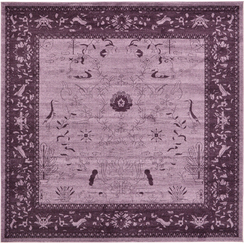 Godina Floral Indoor Rug, Square 7'10"