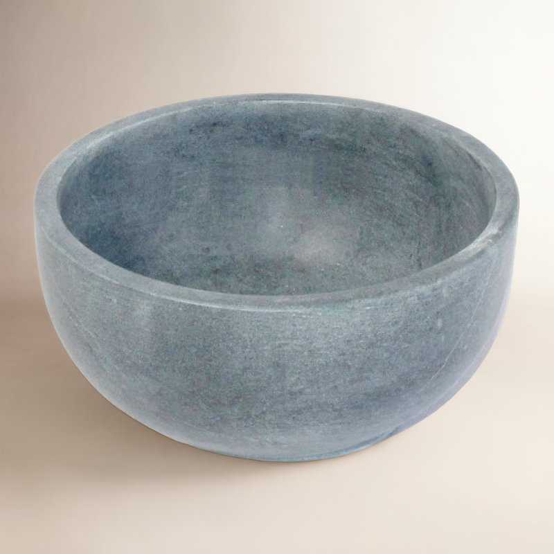 Sm. Bol rond en pierre à savon de 4 po de diamètre