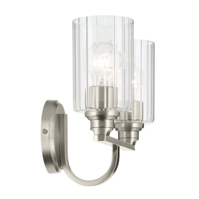 14.25" 2-Light Vanity Light with Glass