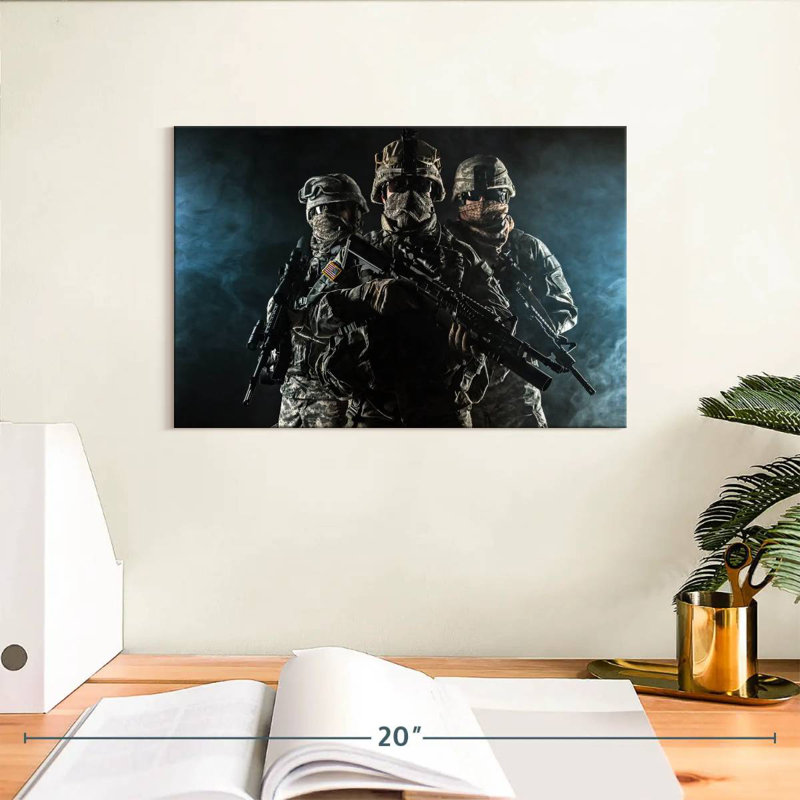 Parachutistes militaires, H 8 po x l 12 po