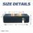 52" Outdoor Concrete Propane Gas Rectangle Fire Pit Table-212178725