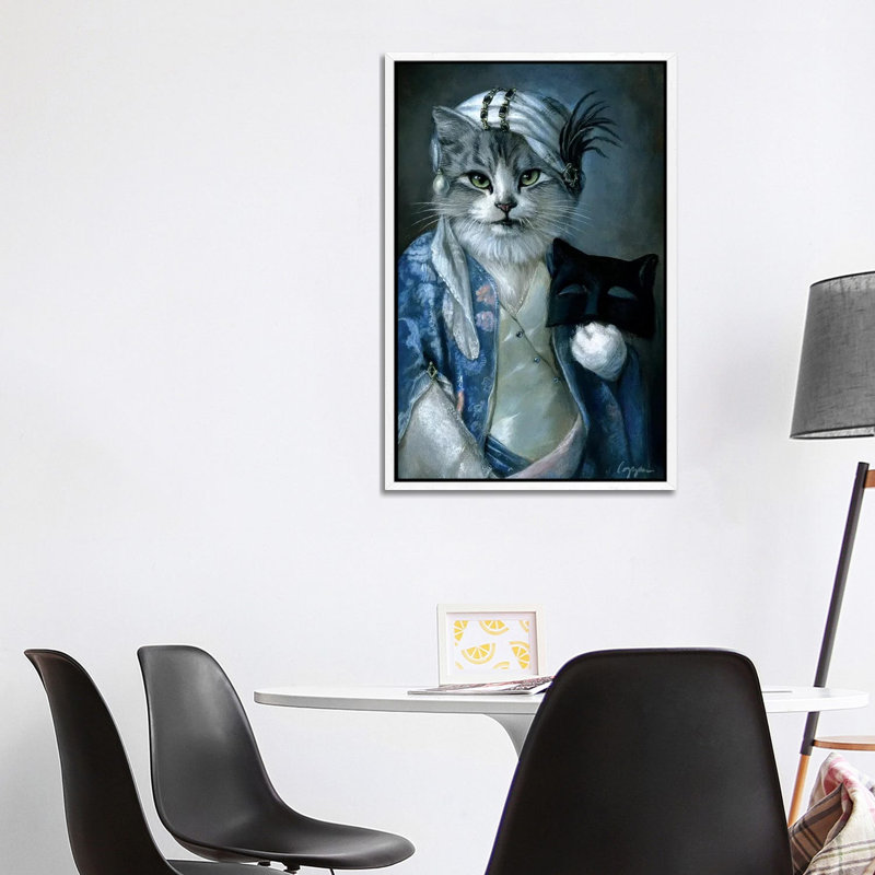 Frannie by Melinda Copper - Painting on Canvas, White Framed, 101.6 cm H x 66.04 cm W