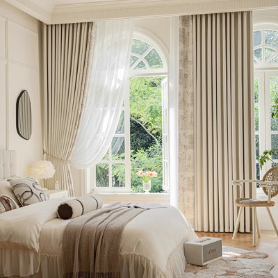 Polyester Blend Room Darkening Curtain Pair