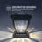 Solar Powered Integrated LED Fence Post Cap Light 4 In. X 4 In. with Base Adapter Included Pack