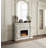 Vanaheim Fireplace, Antique White Finish