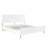 White High Gloss Finish Bed-114266160