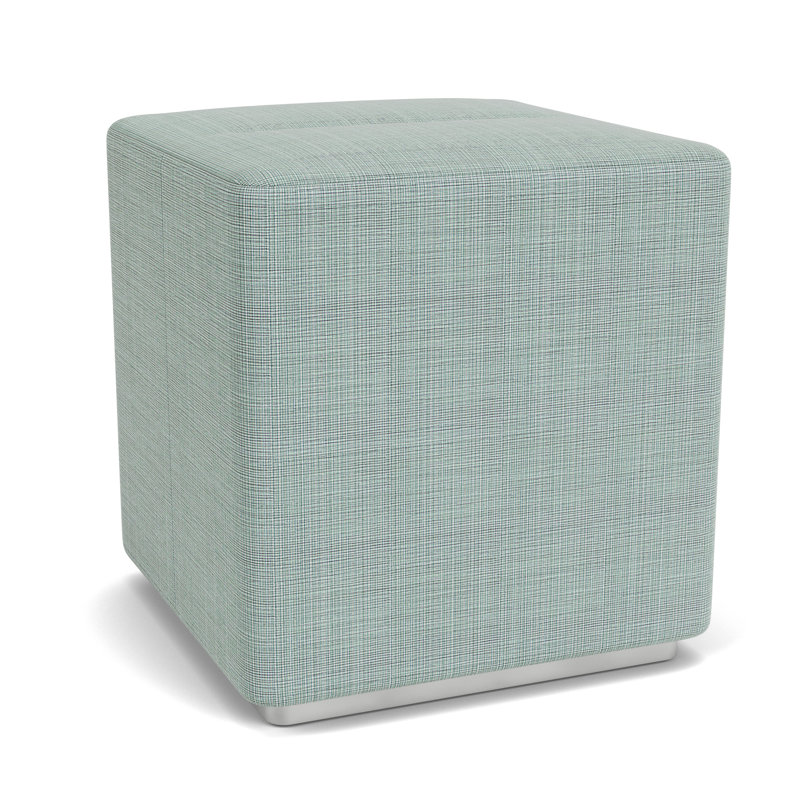 Repose-pieds Darsey, Argent argent, Chambray écume de mer