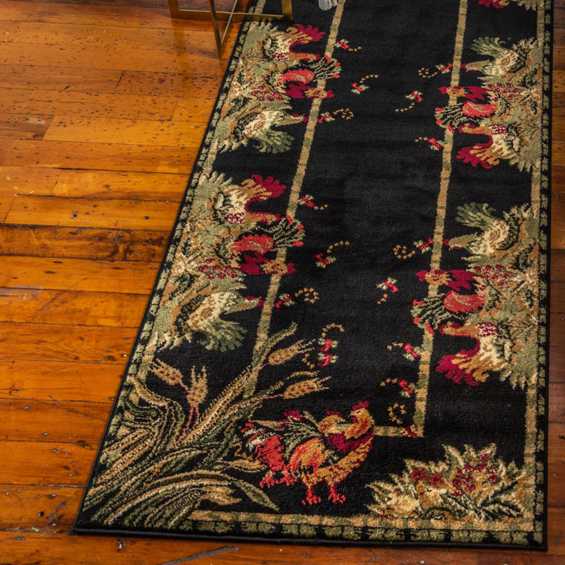 Floral Area Rug, Runner 61 cm x 243.8 cm
