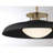 Chessa 1-Light Pendant in Brass/Black-602801147-602801144