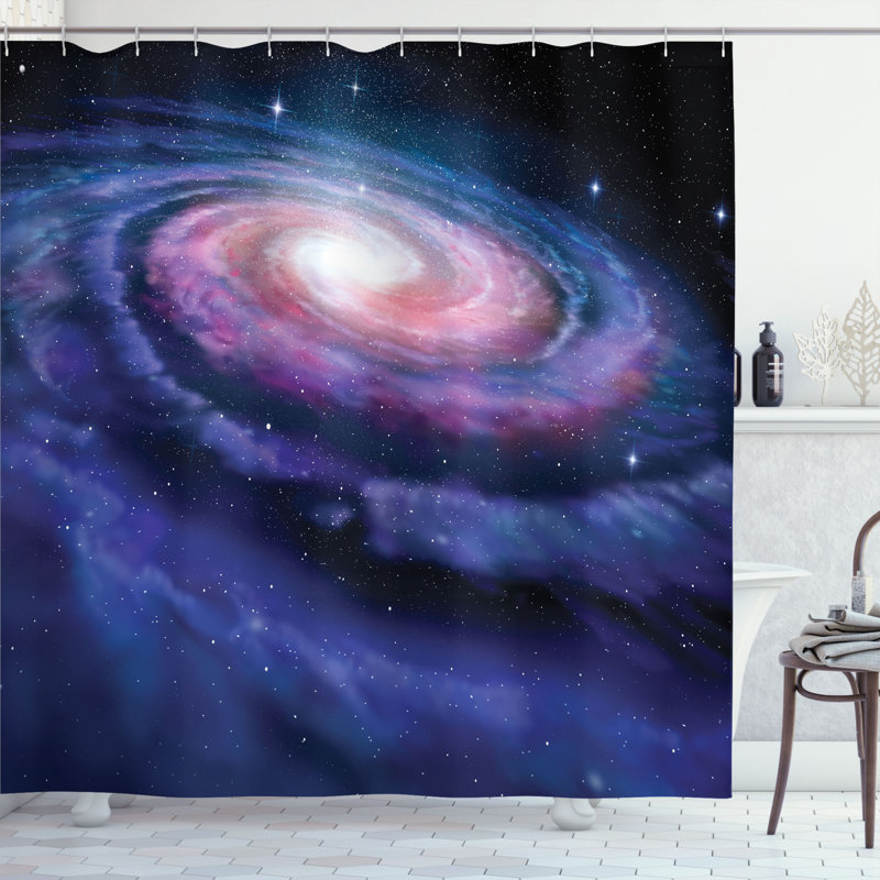 Shower Curtain with Hooks Included, 69" W x 70" L