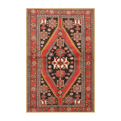 Tapis oriental orange / noir
