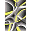 Tapis abstrait gris / jaune Mccampbell-34073183
