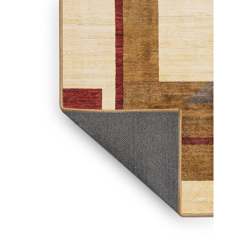 Mohtad Abstract Indoor Rug, Rectangle 6' x 9'
