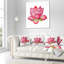 Aquarelle de lotus rose - coussin à imprimé floral-29896373-29892897