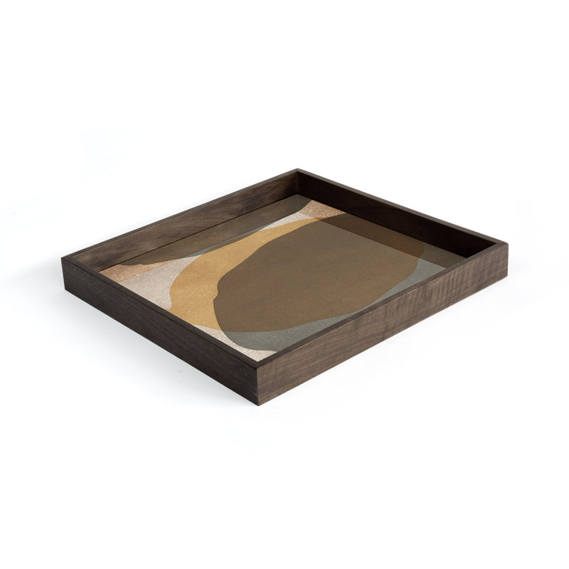 Translucent Silhouettes Glass Decorative Tray