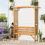 Banc de jardin pour patio avec tonnelle et pergola