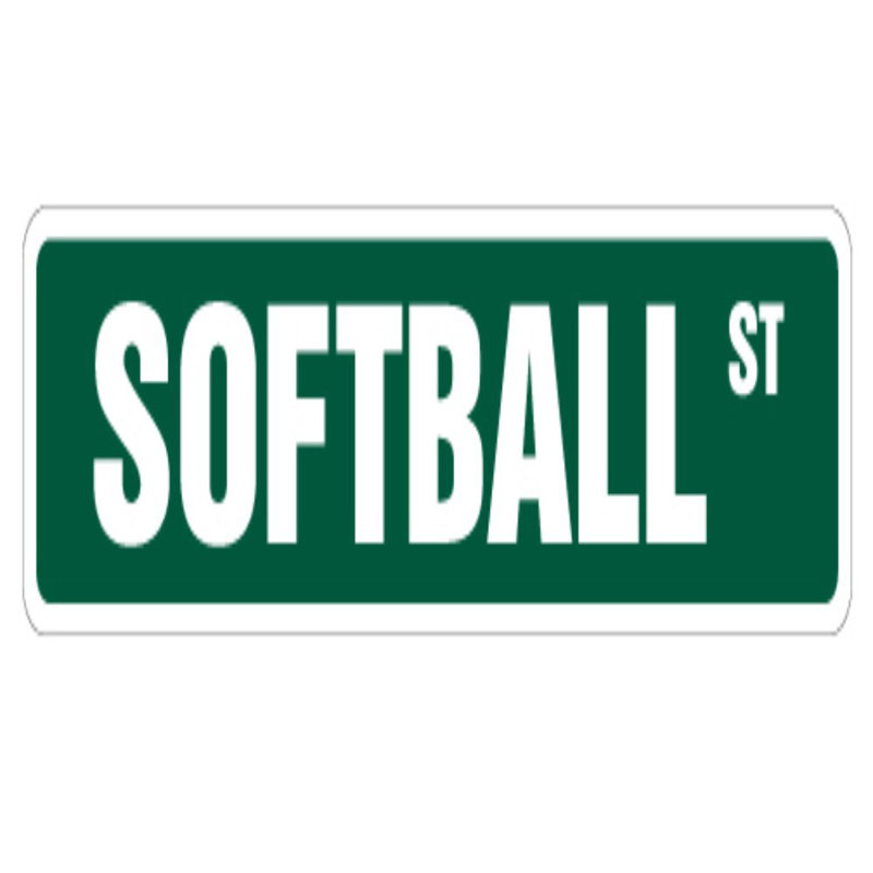Équipe d’enseigne chauve-souris softball Street