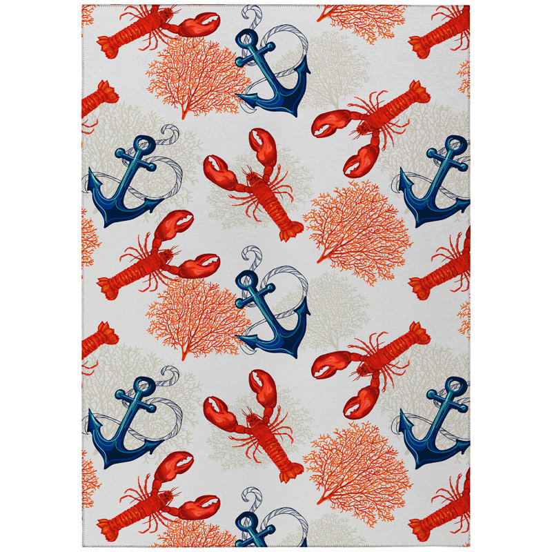 Kyran Washable Indoor / Outdoor Rug, Rectangle 3' x 5'