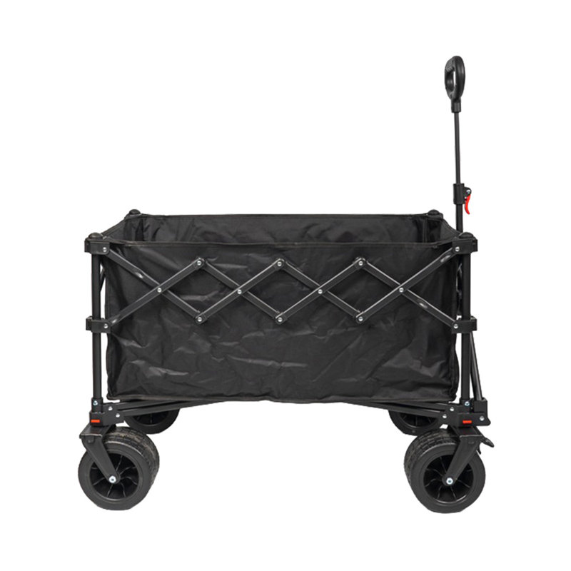 ROYALFORD Camping Trolley Wagon | Festival Trolley on Wheels 155L Large Capacity Foldable Cart | Heavy Duty 80kg Load | Collapsible Garden Cart for Camping, Utility Shopping & Outdoor Use