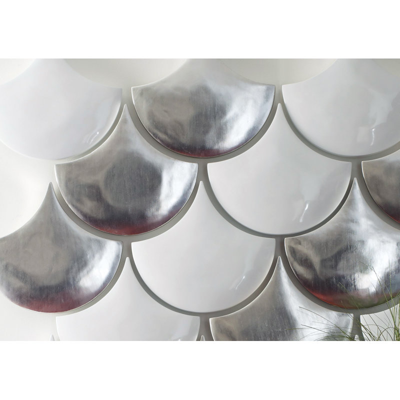 Scales Wall Décor, 15" H x 3" W, Silver