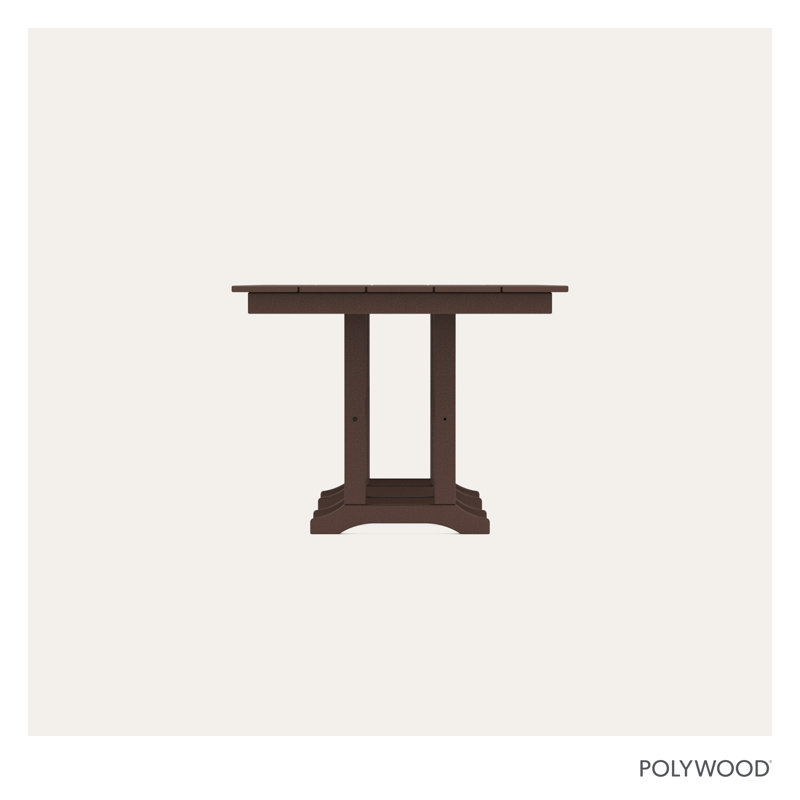 Farmhouse 37" x 72" Dining Table, Dark Brown, 29.06"H x 37.72"W x 72"L