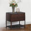 Table d'appoint 2 tiroirs avec tablette Tova