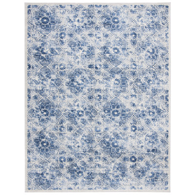 Tapis crème / bleu Martha Stewart