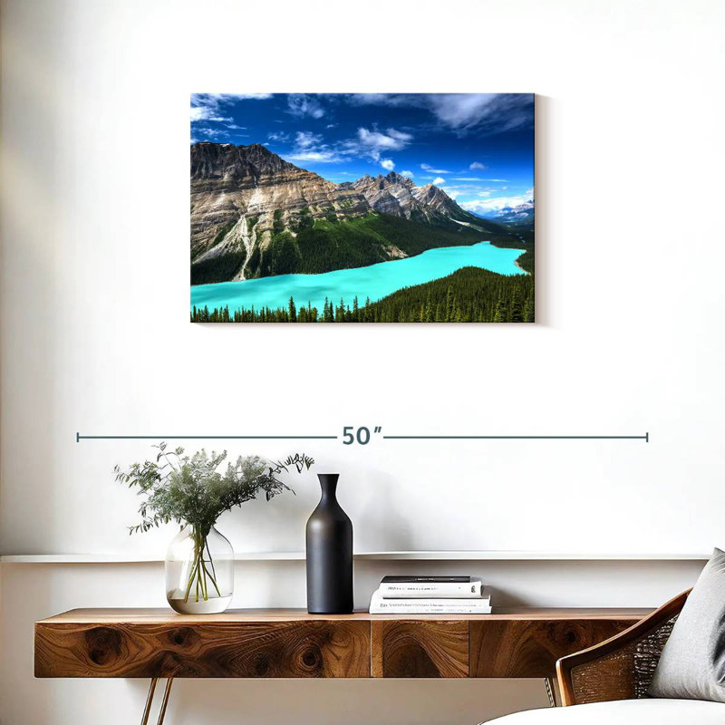 Alvord turquoise, lac Peyto, H 20 po x l 30 po