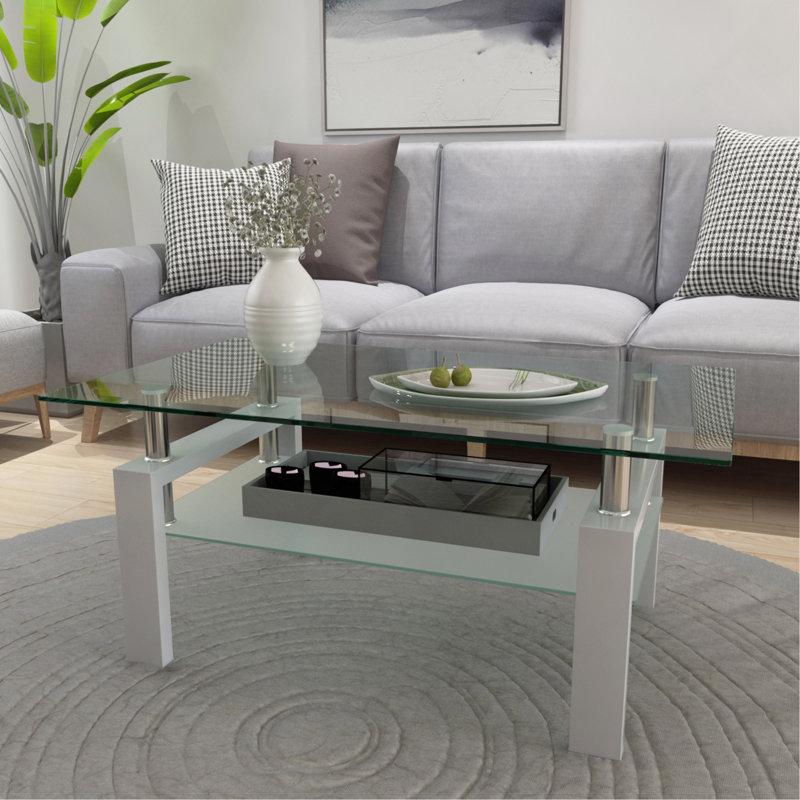Table basse blanche