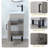16'' Mini Free-Standing Single Bathroom Vanity With Ceramic Top-1665833663