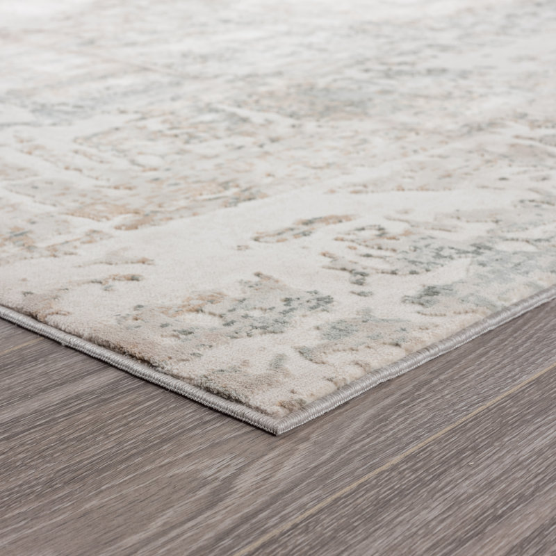 Tapis contemporain neutre neutre délavé Neutral, Tapis de couloir 2 pi 6 po x 10 pi