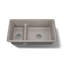 Iron/Tones Smart Divide 33 In. Top-/Undermount Double-Bowl Kitchen Sink