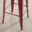Honora Classic Industrial Metal Breakfast Bar Stool - Style Bold Colour Stackable-1323339846