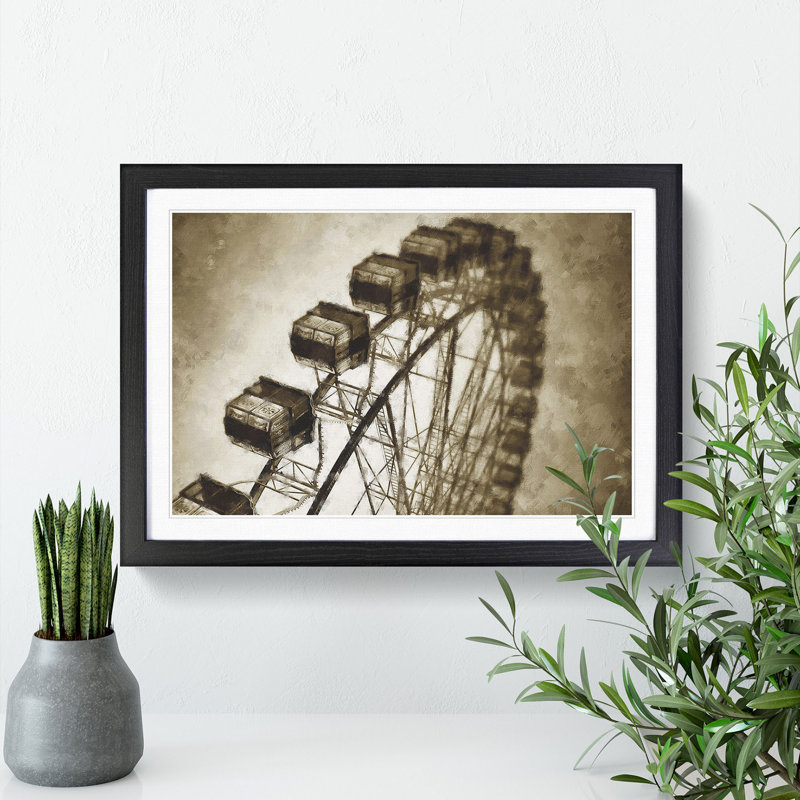 Ferris Wheel Vol.3 - Framed Print, Black Framed, 36cm H x 48cm W x 2cm D