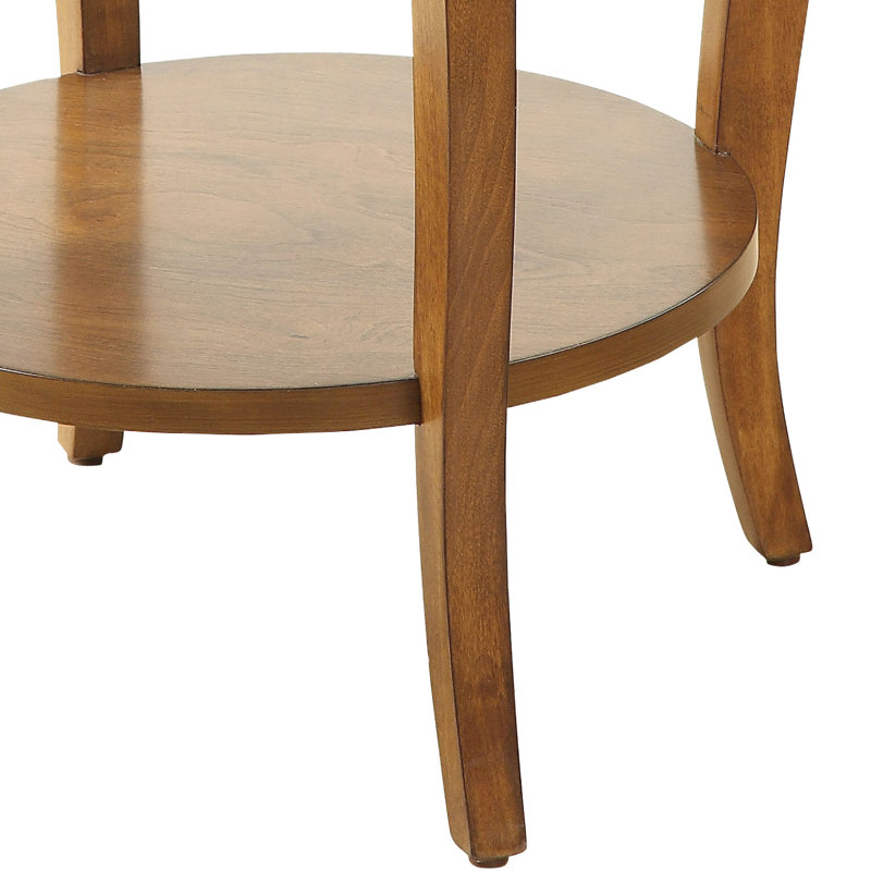 Table de bout en noyer avec tiroir et tablette pour l'ameublement de la salle familiale
