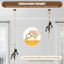 Luminaire suspendu Monkey Chandelier en résine et corde de chanvre