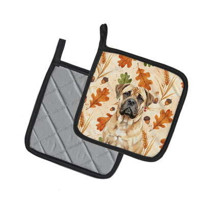 Paire de porte-casseroles Bullmastiff Heirloom Fall