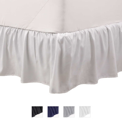 Martex Bed Skirt Easy Fit Lightweight 100% Microfiber Dust Hotel Quality